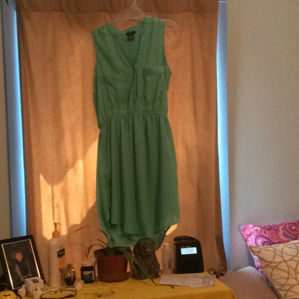 Sea blue dress